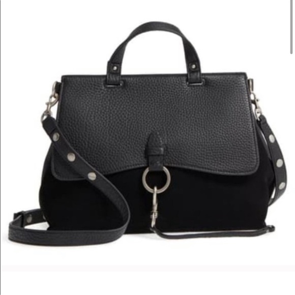 Rebecca Minkoff Black Suede Kieth Satchell - Picture 6 of 7